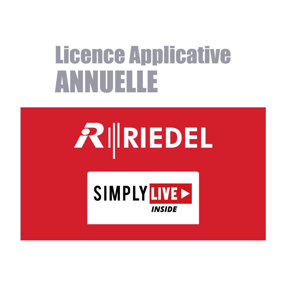 Riedel BE-SO-HD-8-YR, Licence logicielle back-end pour Vibox 