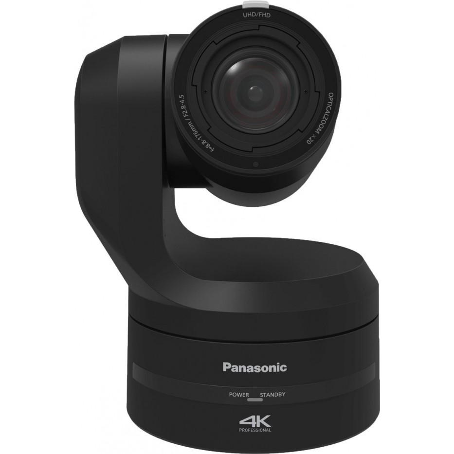 Panasonic AW-UE150K, caméra tourelle PTZ 4K de couleur noire