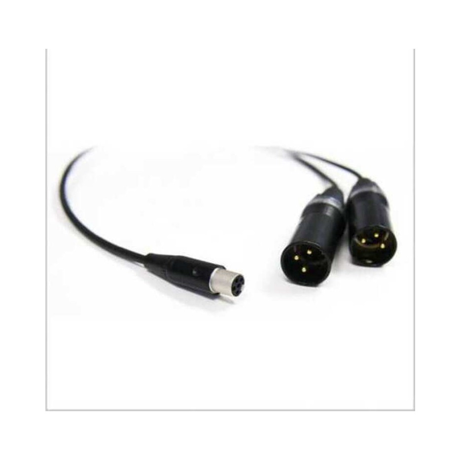 Sennheiser CA 6042 XLR - Câble audio mini XLR 5 vers 2 XLR 3 pour récepteur HF EK 6042