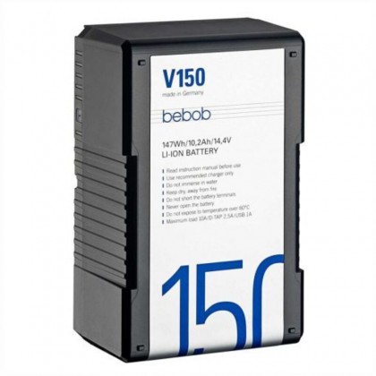 V150 Micro - Batterie V-Mount Lithium Ion haute capacité 14.4 V 147 Wh avec prises D-Tap et USB