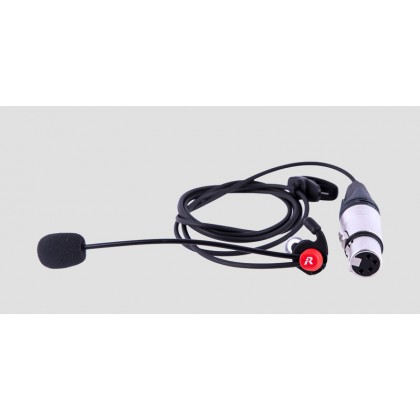 Run - Casque audio filaire XLR4 ultra léger idéal pour les événements sportifs