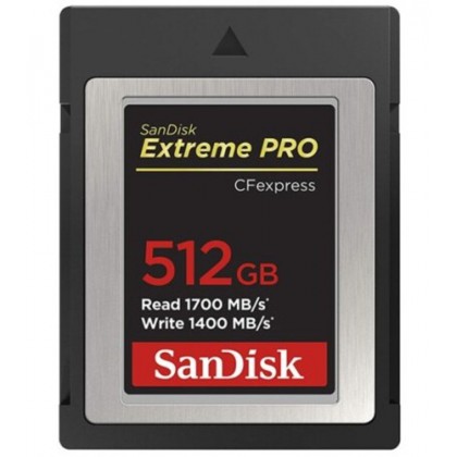 Extreme Pro 512 Go - Carte mémoire CFexpress ultrarapide 1700 Mo/s