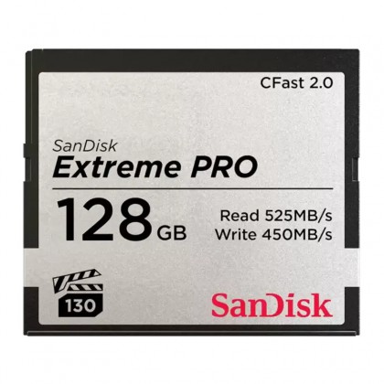 Extreme Pro 128 Go - Carte mémoire compact flash CFast 2.0 ultrarapide