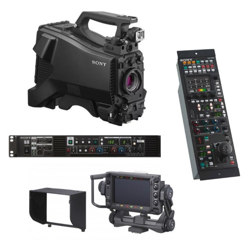 Sony HXC-FZ90, caméra plateau broadcast 4K avec CCU, viseur plateau et RCP